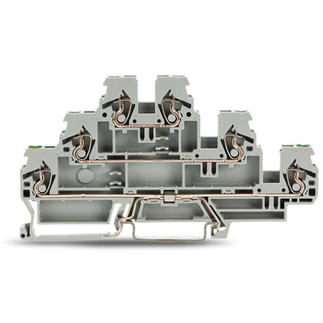 Złączka trzypiętrowa PE / N / L 2,5mm2 szara 870‑577 /50szt./ WAGO
