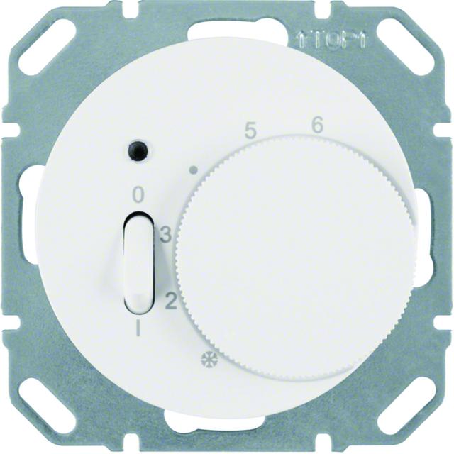 BERKER R.1/R.3 Regulator temperatury pomieszczenia z stykiem zmiennym i elementem centralnym łącznik