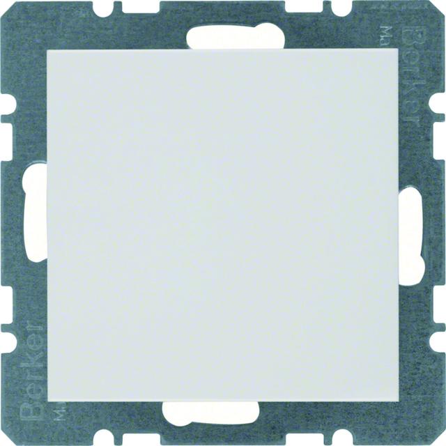 BERKER B.Kwadrat/S.1/B.3/B.7 Zaślepka z płytką czołową bez pazurków rozporowych biały 10098989 HAGER