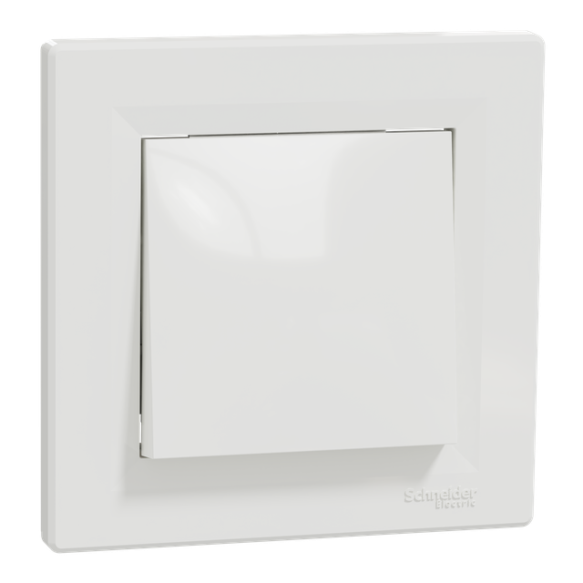 Asfora, łącznik 1-biegunowy, biały