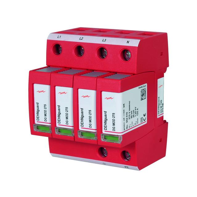 Ogranicznik przepięć guard M TNS 275 FM, 4-biegunowy do sieci 230 V AC 952405 DEHN