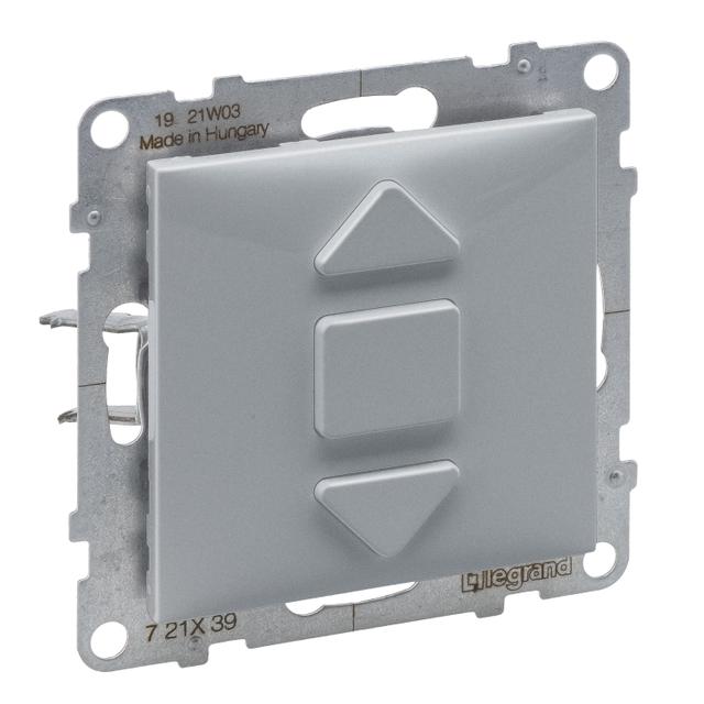 Suno Łącznik Rolet - 6 Ax - 250V - 3 Pozycyjny: Góra Dół Stop - Bezpośrednie Sterowanie Roletami Aluminium 721339 LEGRAND