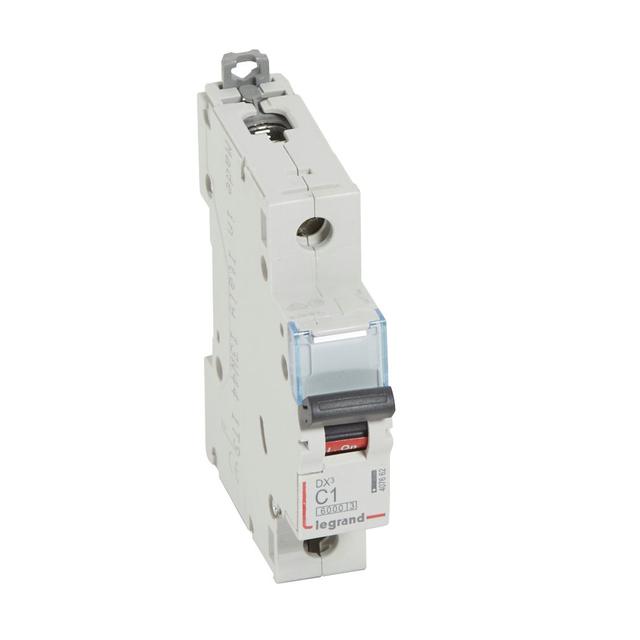WYŁĄCZNIK NADPRĄDOWY S 301 1P C 1A 6000A SERII DX3, Legrand