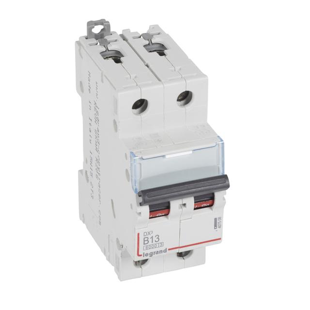 WYŁĄCZNIK NADPRĄDOWY S 302 2P B 13A 6000A SERII DX3, Legrand