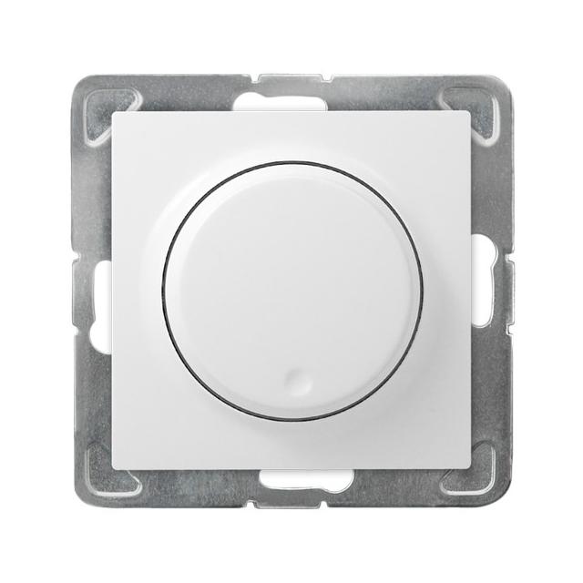 IMPRESJA Ściemniacz uniwersalny do obciążenia żarowego, halogenowego oraz LED - kolor biały