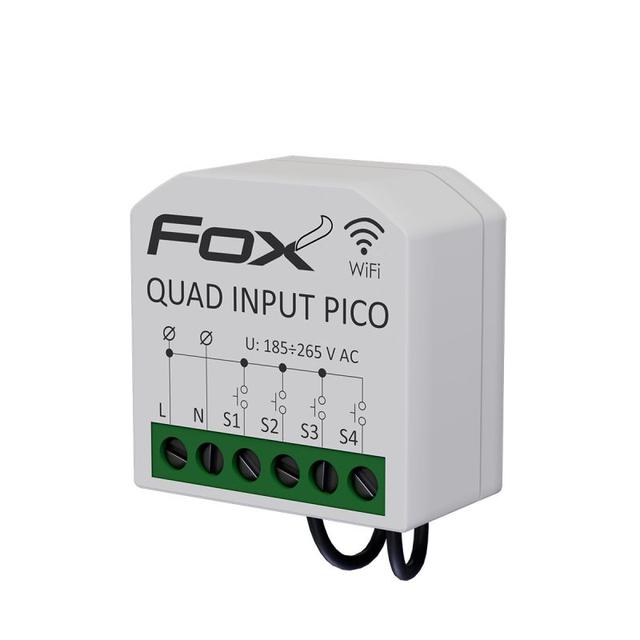 FOX Miniaturowy 4-kanałowy nadajnik WiFi do montażu PDT Quad Input Pico WI-S4-PICO F&F