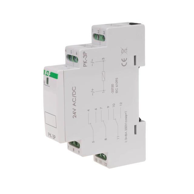 Przekaźnik elektromagnetyczny PK-3P 24V PK-3P-24V F&F