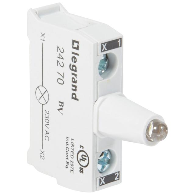 OSMOZ KORPUS Z GŁÓWKĄ Z PODŚWIETLENIEM DO PUSZKI, BIAŁA 230 V, ZACISKI ŚRUBOWE, Legrand