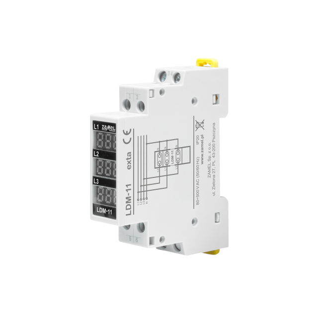 WSKAŹNIK NAPIĘCIA MODUŁOWY, 3-FAZOWY, CYFROWY TYP: LDM-11