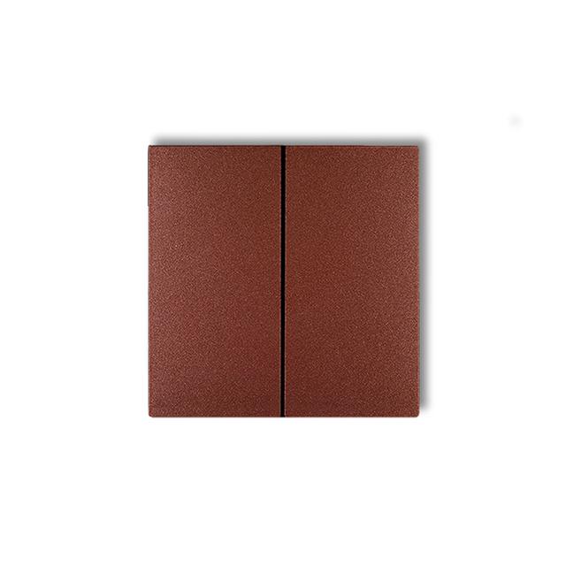 Klawisze podwójne do łączników DECO, FLEXI (komplet dwóch sztuk) brązowy metalik 9DKL-2 KARLIK