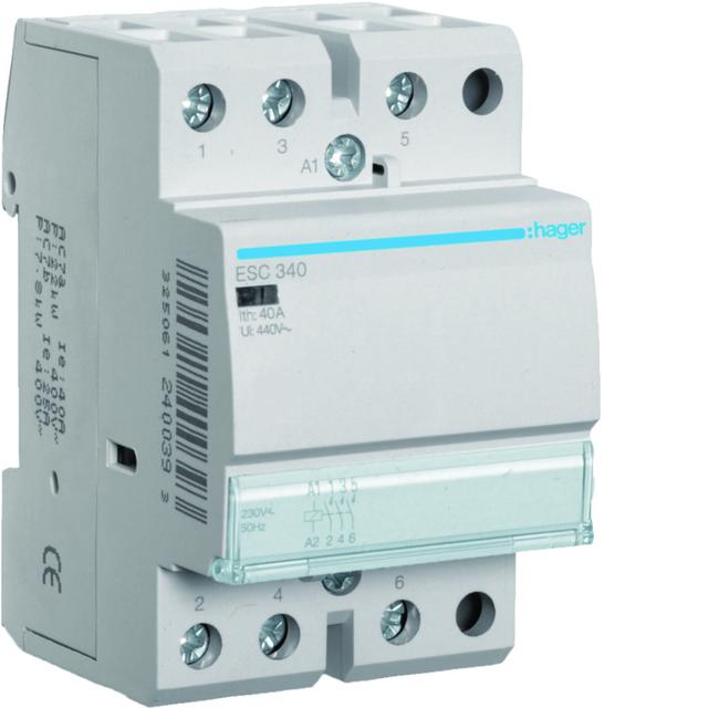 Stycznik modułowy 230V AC 3Z 40A AC-7A B ESC340 HAGER
