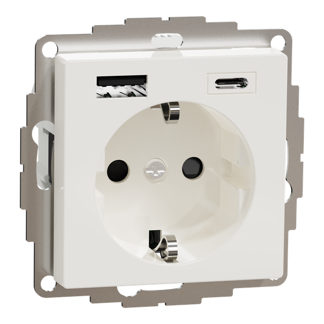 Merten gn. Schuko z ład.USB A+C 3A b.p MTN2367-0319 SCHNEIDER