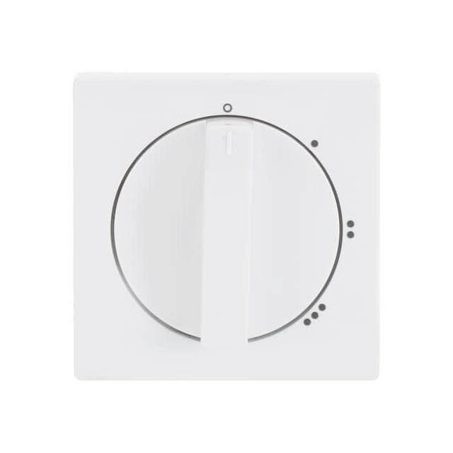 CARAT/FUTURE  Pokrywa z pokrętłem i nadrukiem biały studyjny