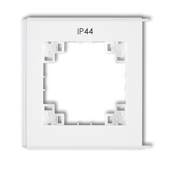 Ramka zewnętrzna do łączników IP44, biały FRH KARLIK