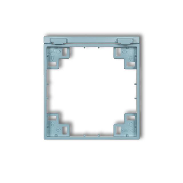 MINI SCHUKO Ramka pośrednia do gniazda bryzgoszczelnego z uziemieniem SCHUKO lazurowy KARLIK