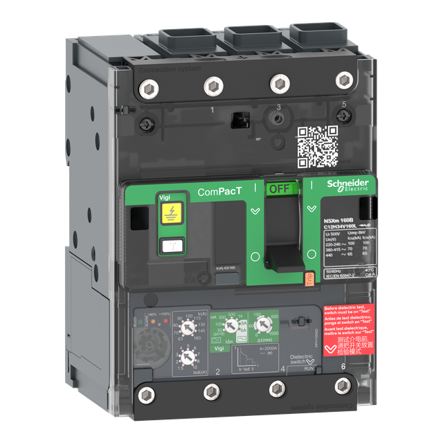 Wyłącznik mocy ComPacT NSXm Mic4.1H 25A 3P 70kA Vigi EverLink C11H34V025L Schneider