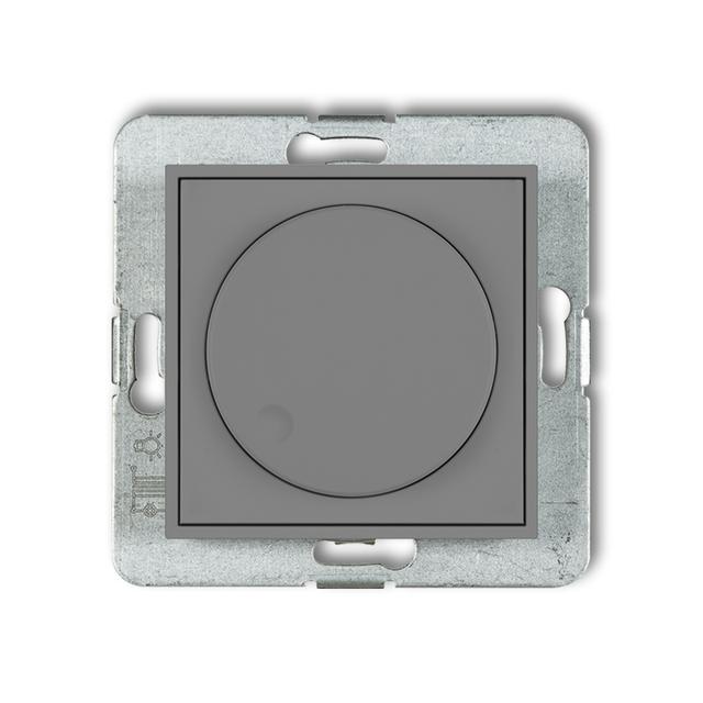 MINI Elektroniczny regulator oświetlenia przycisk-obrót szary mat 27MRO-1 KARLIK