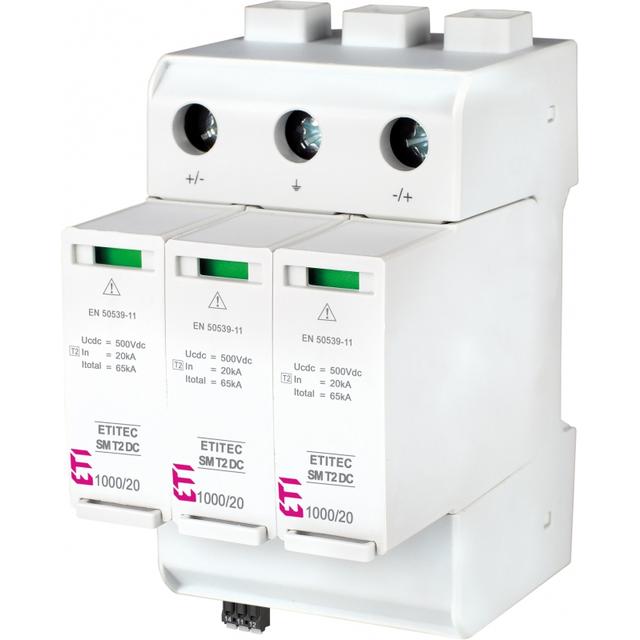 Ogranicznik przepięć T2 (B) - DC - bez prądu upływu TEC SM T2 DC 1000/20 Y RC 002440729 ETI