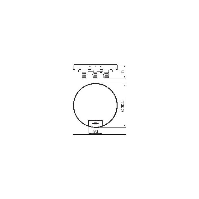 RKSRN2UZD3R9VS25, Okrągła kaseta z wyj.przewodu