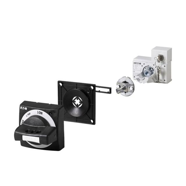 NZM1-XTVDKL Rękojeść obrotowa nadrzwiowa NZM1 czarno-szara z zamkiem i kluczykiem 172528 EATON