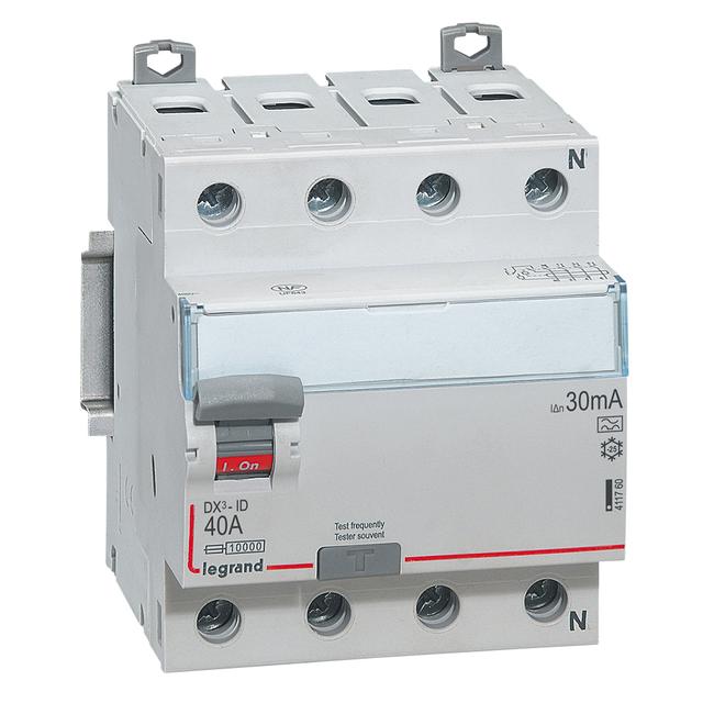 Wyłącznik Różnicowoprądowy P 304 4P 40A 30Ma Typa DX3 411760 LEGRAND