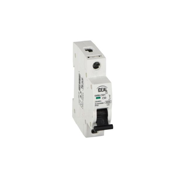 KMB6-C50/1 Wyłącznik nadprądowy IDEAL TS 1P KMB6-C50/1 6kA KANLUX