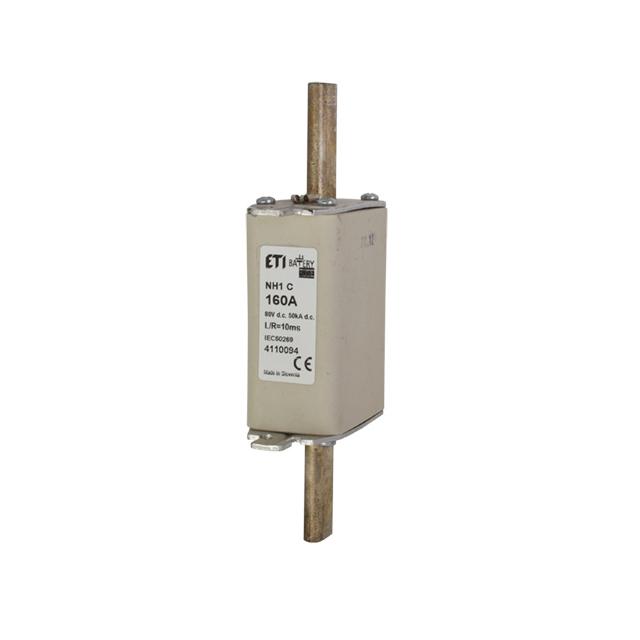 Wkładka topikowa NH do ochrony akumulatorów, magazynów energii DC NH1 gBat 125A 80V DC 004110093 ETI