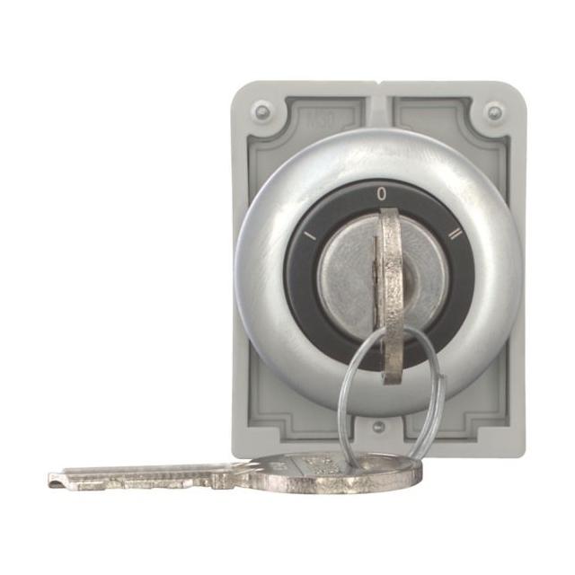 M30C-FWRS3-RS-A1 Przełącznik kluczykowy 30mm 3 położeniowy bez samopowrotu zamek Ronis kluczyk wyj.