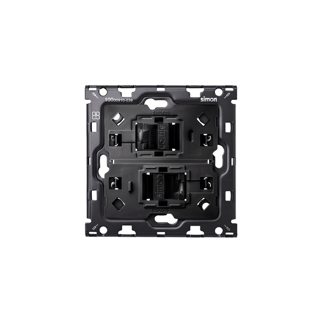 Simon 100 Zestaw 1-krotny: 2 gniazda RJ45 cat 6 10010111-039 KONTAKT