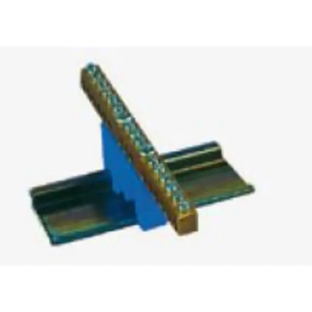 Z-3103 ,  Zacisk ochronny, otwory: 15x4 mm2, niebieski