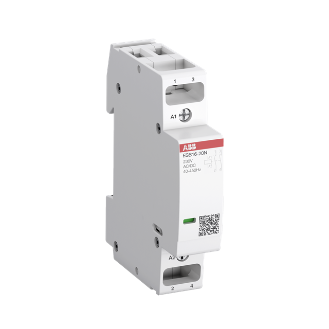 Stycznik ESB16-20N-14, 16A (AC-1/AC-7a), 6A (AC-3), 12V AC/DC, 2NO