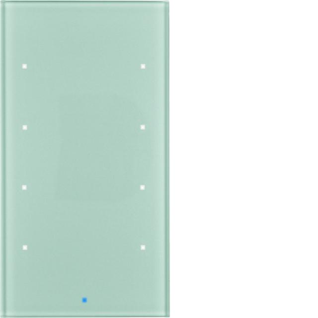 BERKER KNX TS Sensor dotykowy 4-krotny szkło aluminium 75144034 HAGER
