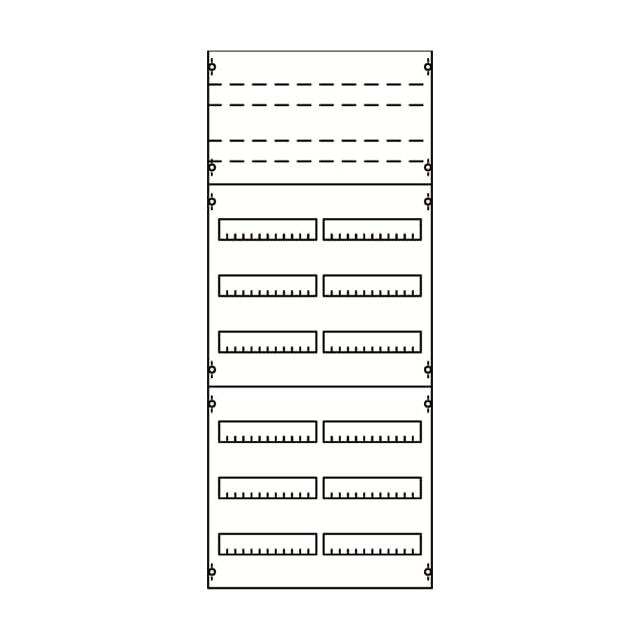 2V43KA Pole rozdzielcze 2 kol.szer.