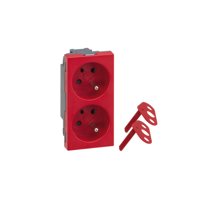 Simon CONNECT TSC-50000459-037 Gniazdo podwójne S500 DATA z/u 2x230V 16A; z