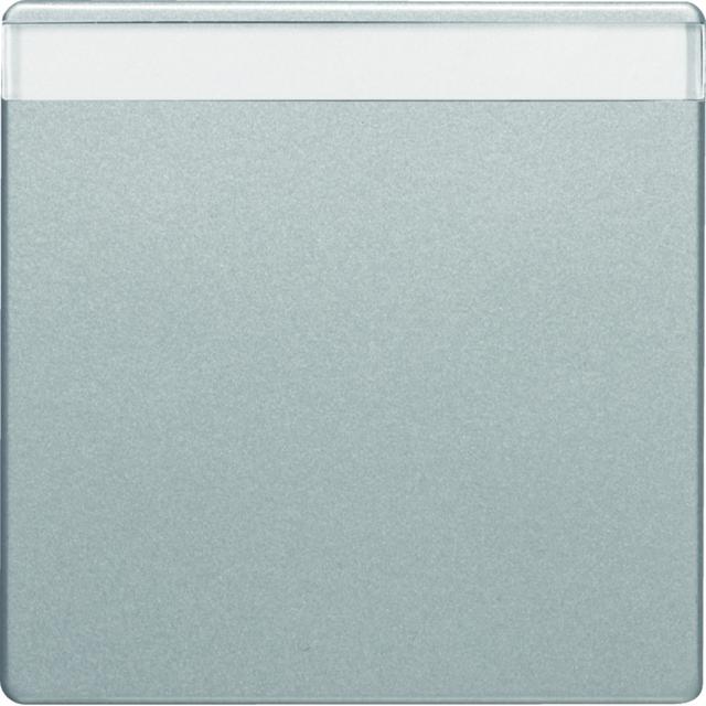 BERKER Q.x Klawisz z polem opisowym do łącznika 1-klawiszowego aluminium aksamit lakierowana 16266084 HAGER