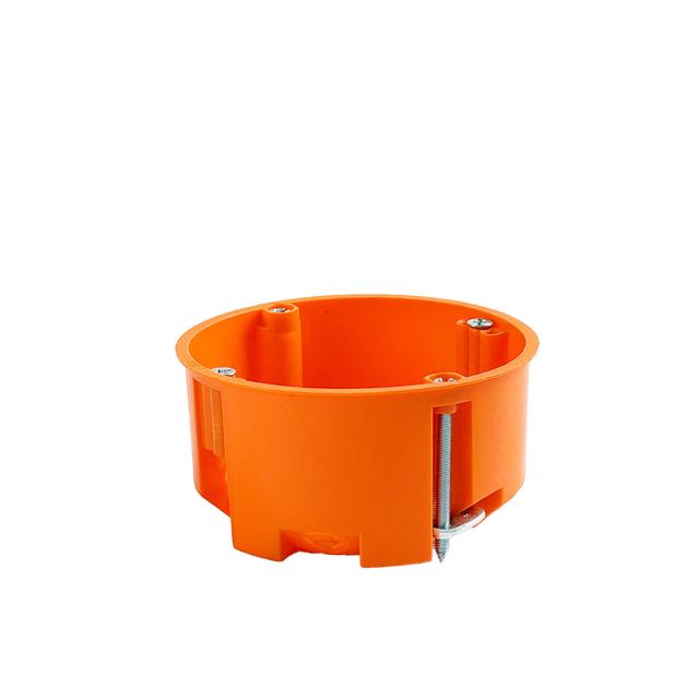 E135 Puszka do pustych ścian 60mm płytka głebokość 35mm - kolor pomarańczowy  SIMET