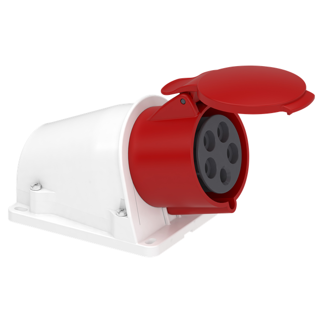 Gniazdo Pratika zaciski sprężynowe IP44 3P+N+PE 32A