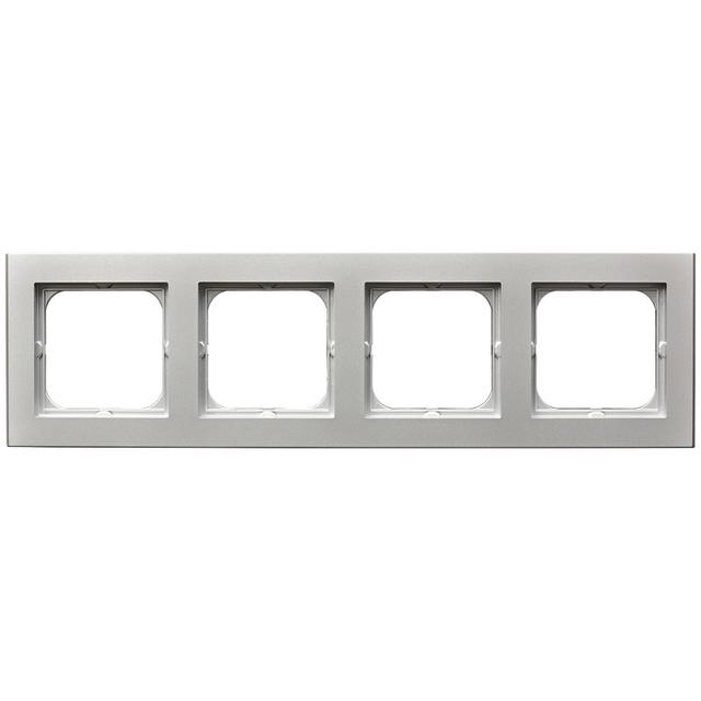 SONATA Ramka poczwórna - kolor srebro mat