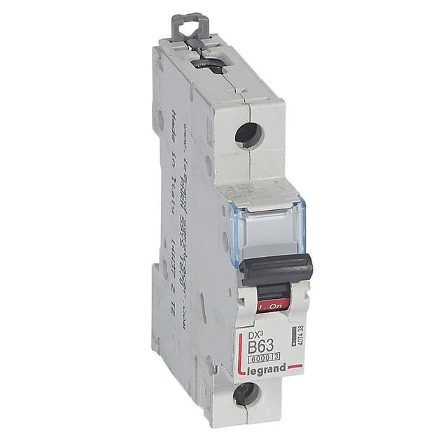 Wyłącznik Nadprądowy S 301 1P B63A 6kA DX3 407438 LEGRAND