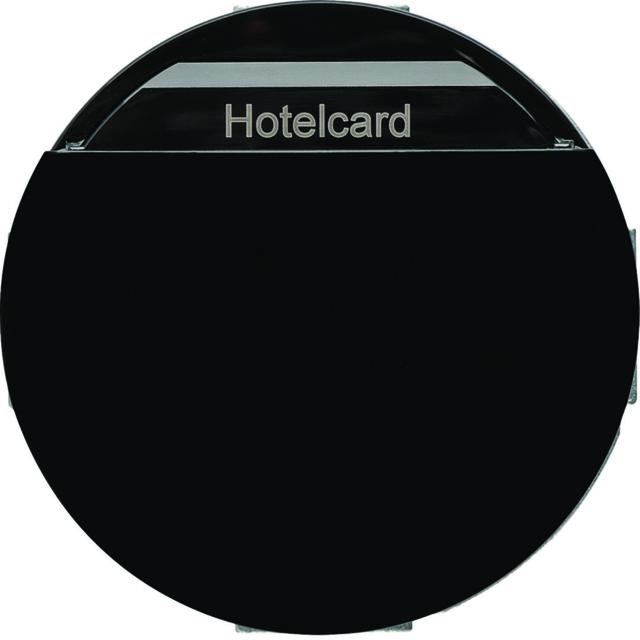 R.classic/1930/Glas Łącznik przekaźnikowy na kartę hotelową czarny Berker 16402035 WLN8010BG HAGER
