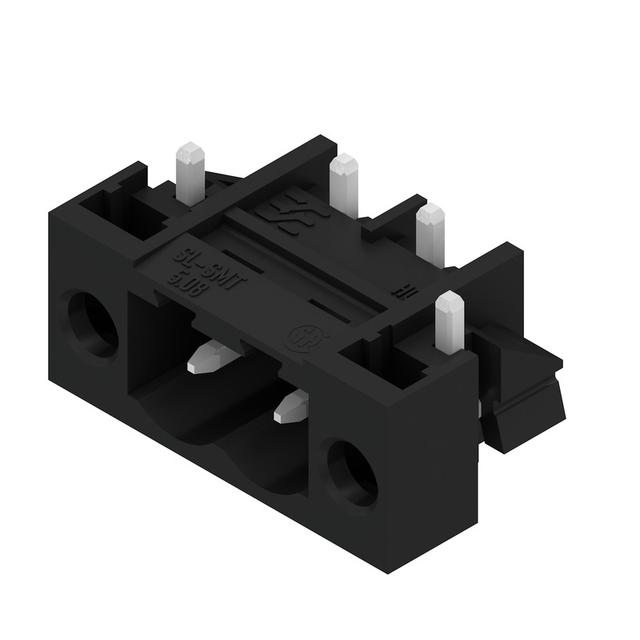 SL-SMT 5.08HC/02/270FL 1.5SN BK RL Wtyki PCB (złącza płyty), 5.08 mm, Liczba biegunów: 2, kąt odejścia: 270° /350szt./ 1876990000 WEIDMÜLLER