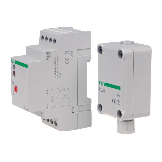 Automat zmierzchowy 16A U=12-264AC/DC montaż na szynie DIN z sondą AZ-PLUS AZ-B-PLUS-UNI F&F