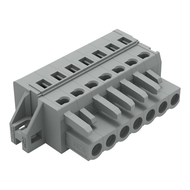 Gniazdo MCS‑MIDI Classic 7‑biegunowe szare raster 5mm 231‑107/031‑000 /50szt./ WAGO