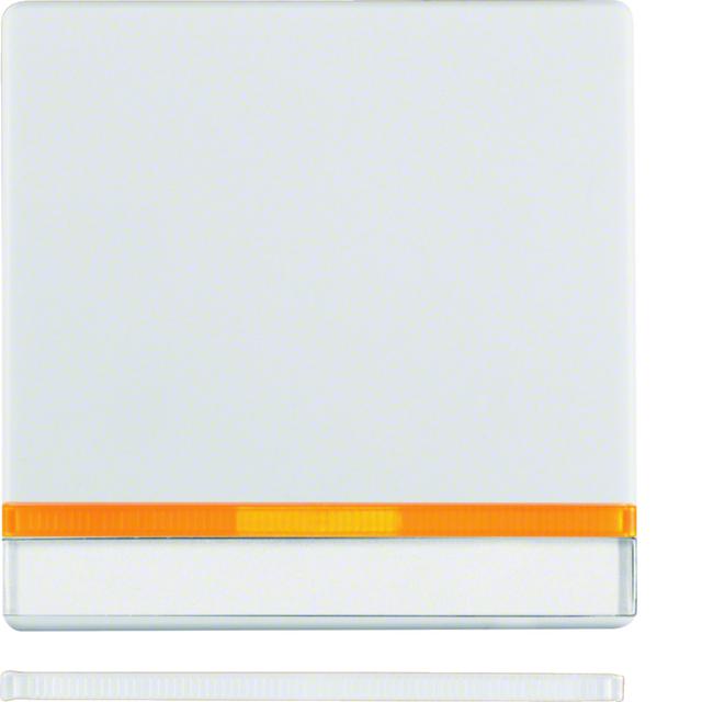 BERKER Q.1/Q.3/Q.7 Klawisz z 2 dołączonymi soczewkami i z polem opisowym do łącznika 1-klawiszowego