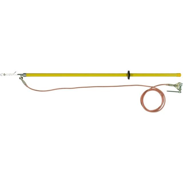 Drążek rozładowujący z elektrodą zawieszaną