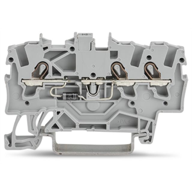 TOPJOB S złączka diodowa 3-przewodowa 1,5 mm2 szara