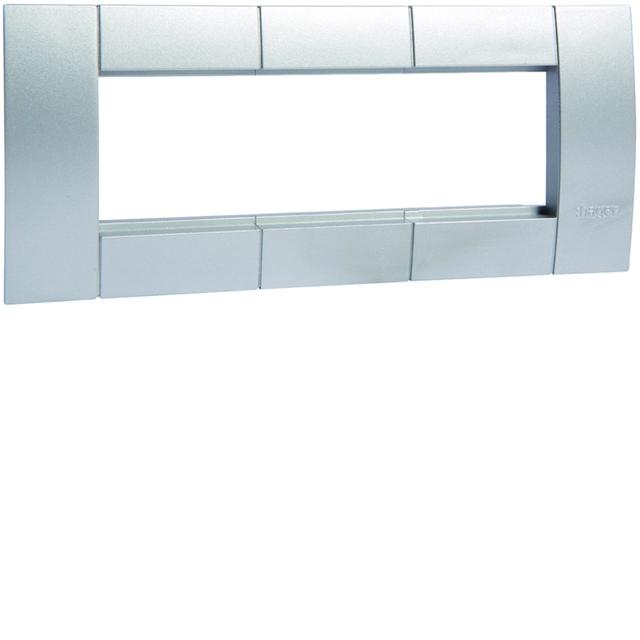 tehalit.WA Ramka montażowa potrójna 45x45mm aluminium GT453ALU HAGER