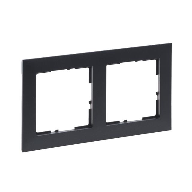 Suno Ramka Podwójna 2-Krotna Ciemnoszary 721552 LEGRAND