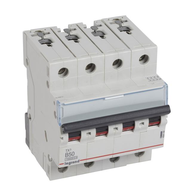 WYŁĄCZNIK NADPRĄDOWY S 314 4P B 50A 10000A SERII TX3, Legrand