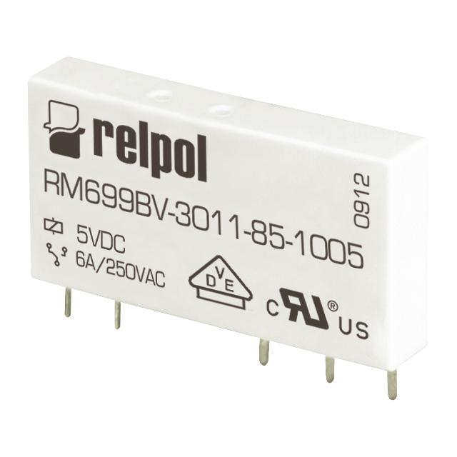 Przekaźnik miniaturowy RM699BV-3021-85-1012 1Z 12V DC 6A / 250V AC RELPOL